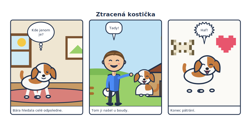 A three-panel comic strip rendered by ComicForge